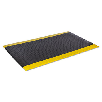 Crown Wear-bond Comfort-king Anti-fatigue Mat, Diamond Emboss, 24 X 36, Black-yellow freeshipping - TVN Wholesale